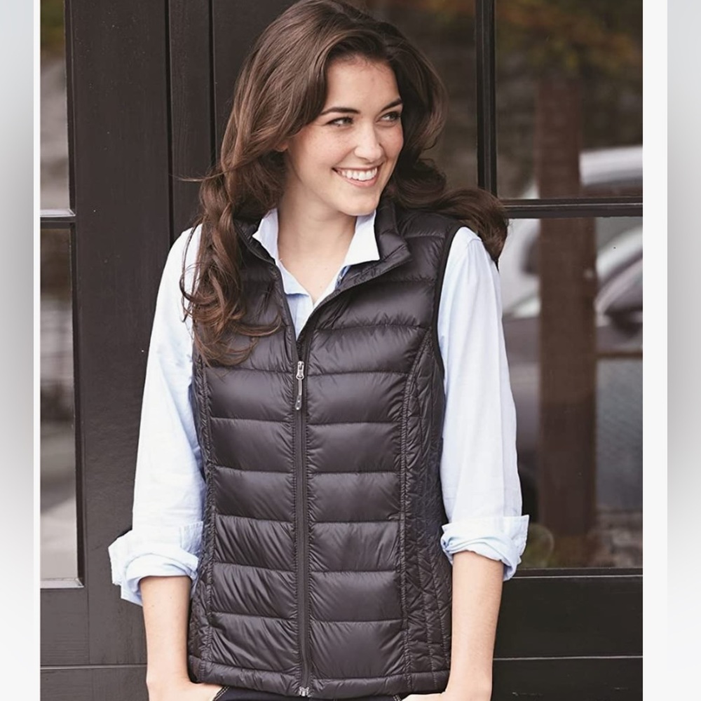 Weatherproof 32° Heat Packable Down Filled Vest with Pouch